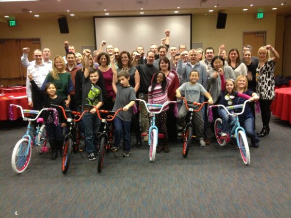 Microsoft Build-A-Bike charity team building event in Chicago ...